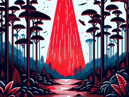 Fenomena Cahaya Merah yang Tiba-tiba Muncul di Hutan Sumatra